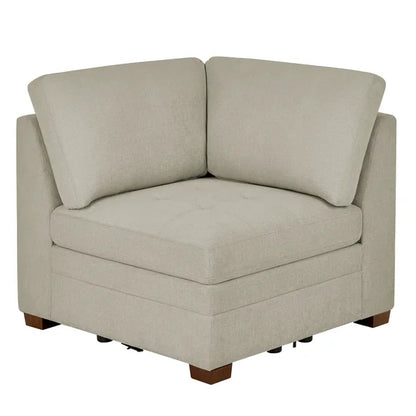 Tisdale Corner Chair, Beige