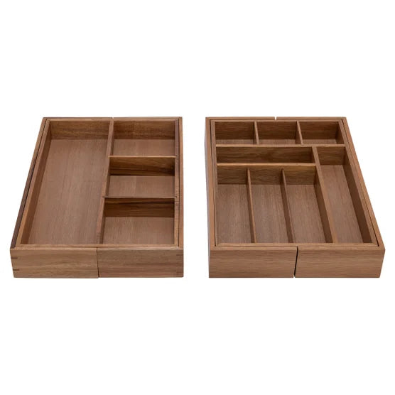 9-piece Acacia Organizer Starter Set