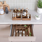 4-piece Acacia Expandable Drawer Organizer