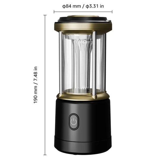 Lepro Battery Powered LED Portable Camping Lantern, 2-pack