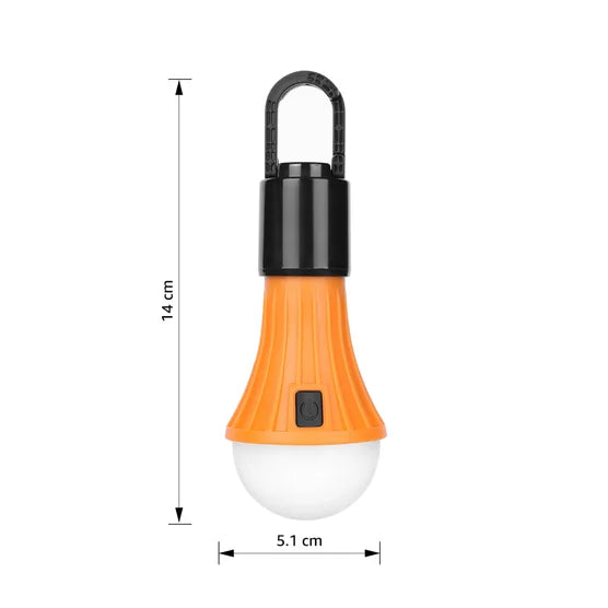 LED Rechargeable Camping Hanging Light Bulbs, 4-pack