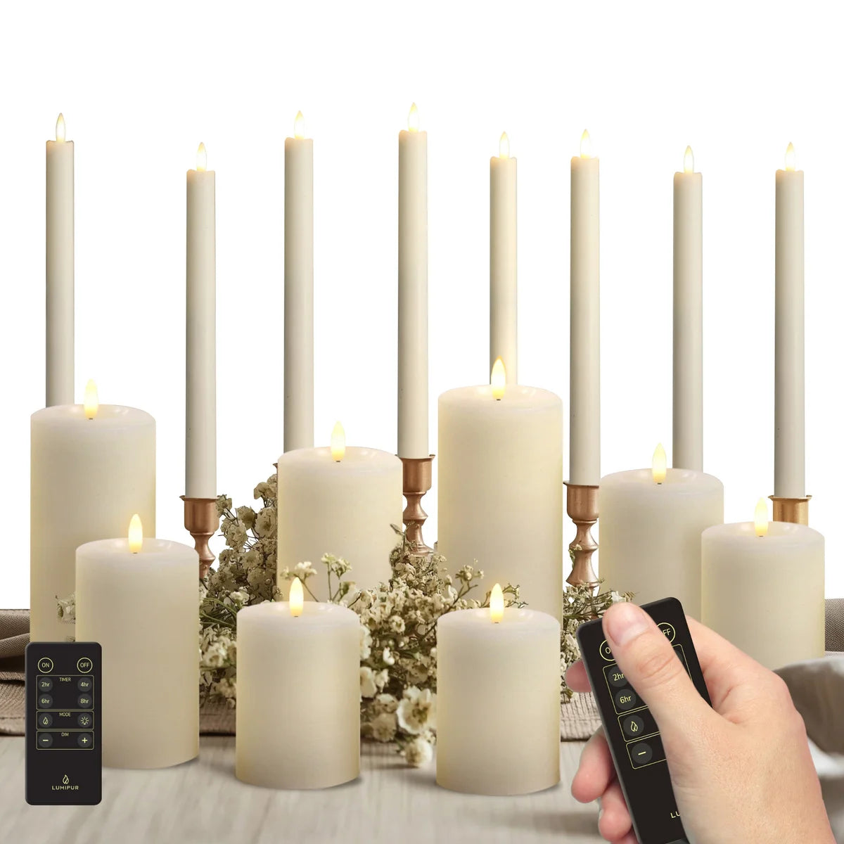 18‑piece Essentials Flameless LED Candle Centerpiece Collection