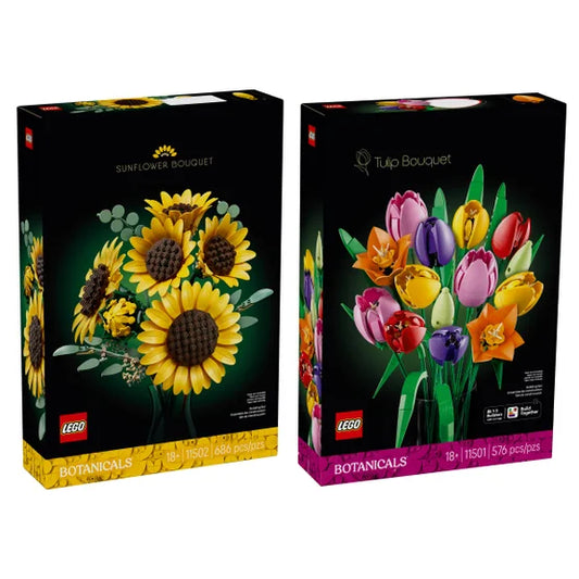 Lego Sunflower Bouquet & Tulip Bouquet Bundle