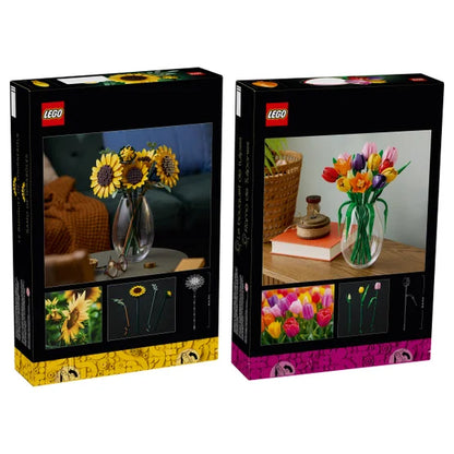 Lego Sunflower Bouquet & Tulip Bouquet Bundle