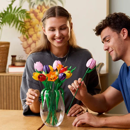 Lego Sunflower Bouquet & Tulip Bouquet Bundle