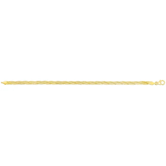 14kt Yellow Gold Braided Bracelet