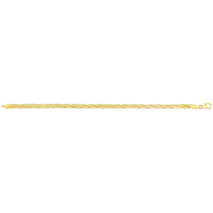 14kt Yellow Gold Braided Bracelet