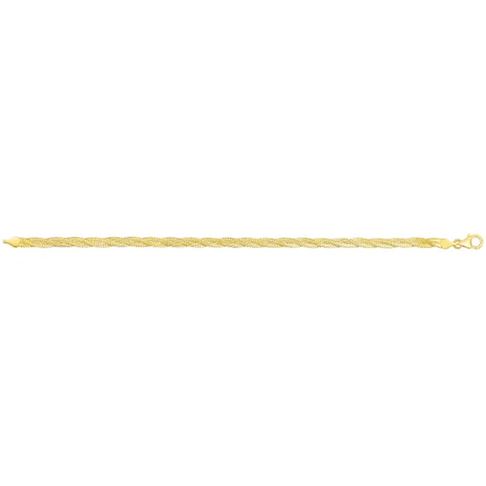 14kt Yellow Gold Braided Bracelet