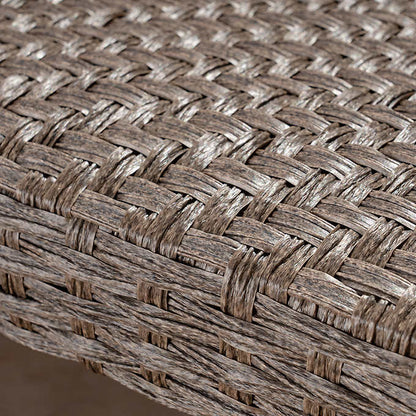 Seagrass Woven Chaise Lounge with Wheels, 2-pack