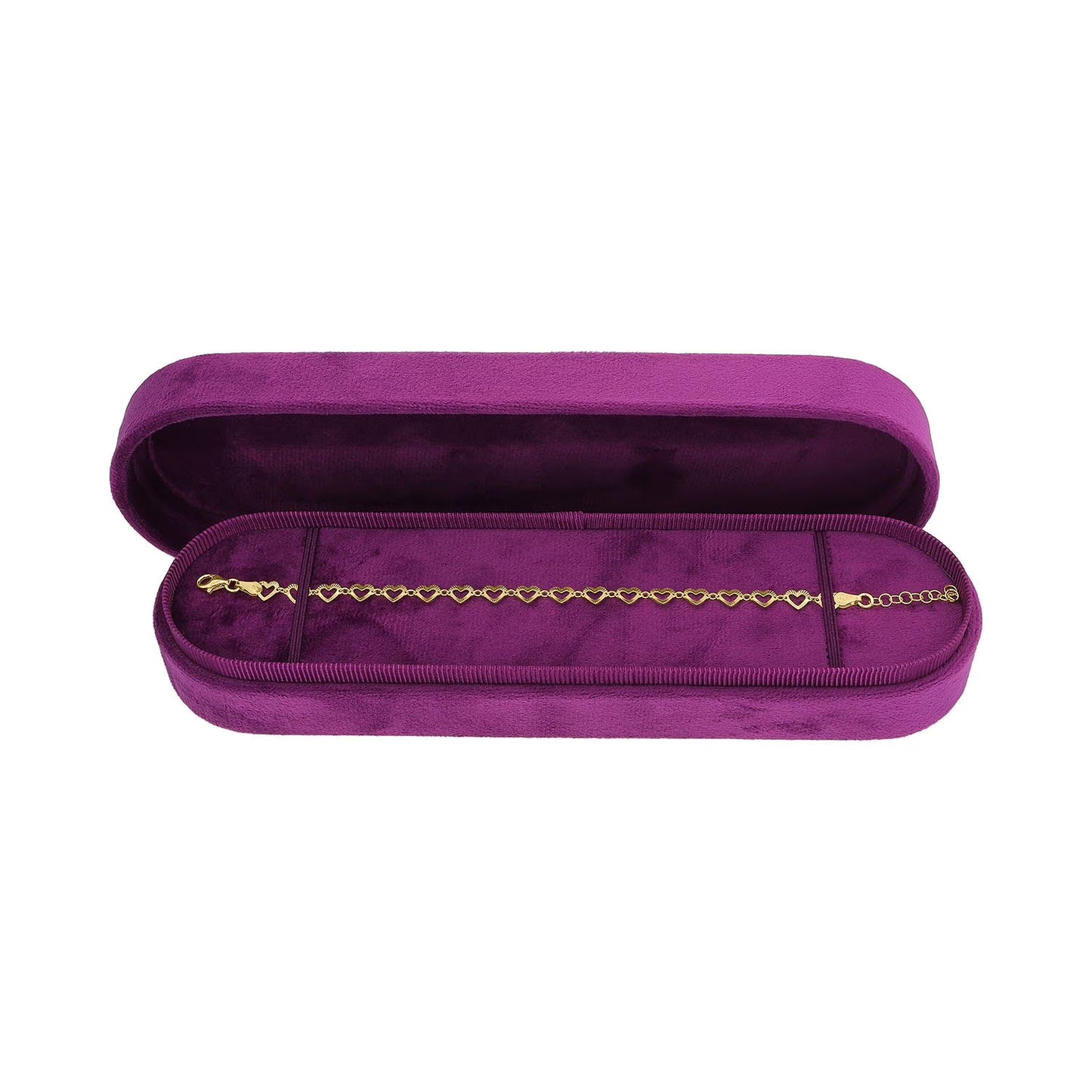 Cutout Heart Chain Bracelet in 18K Gold Vermeil