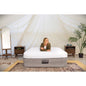 20” Queen Air Mattress with Memory Foam-Top and Digital Pump
