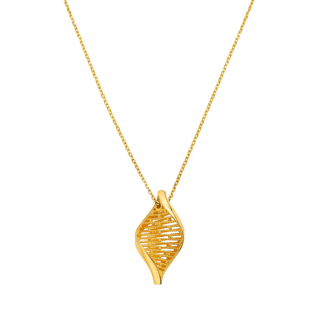 22kt Yellow Gold Spiral Pendant