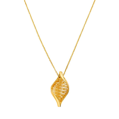 22kt Yellow Gold Spiral Pendant