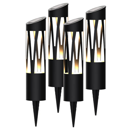 Sunburst Solar Bollard Light, 4-pack
