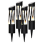 Sunburst Solar Bollard Light, 4-pack