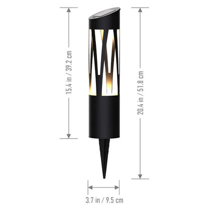 Sunburst Solar Bollard Light, 4-pack