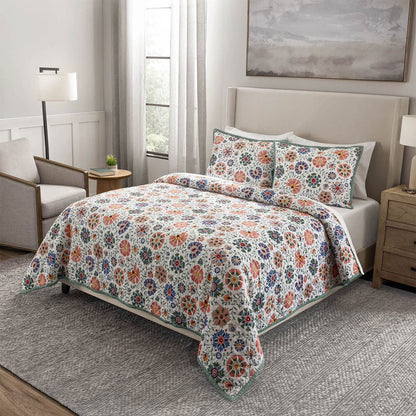 3-Piece Printed Quilt Sets, Assorted Sizes