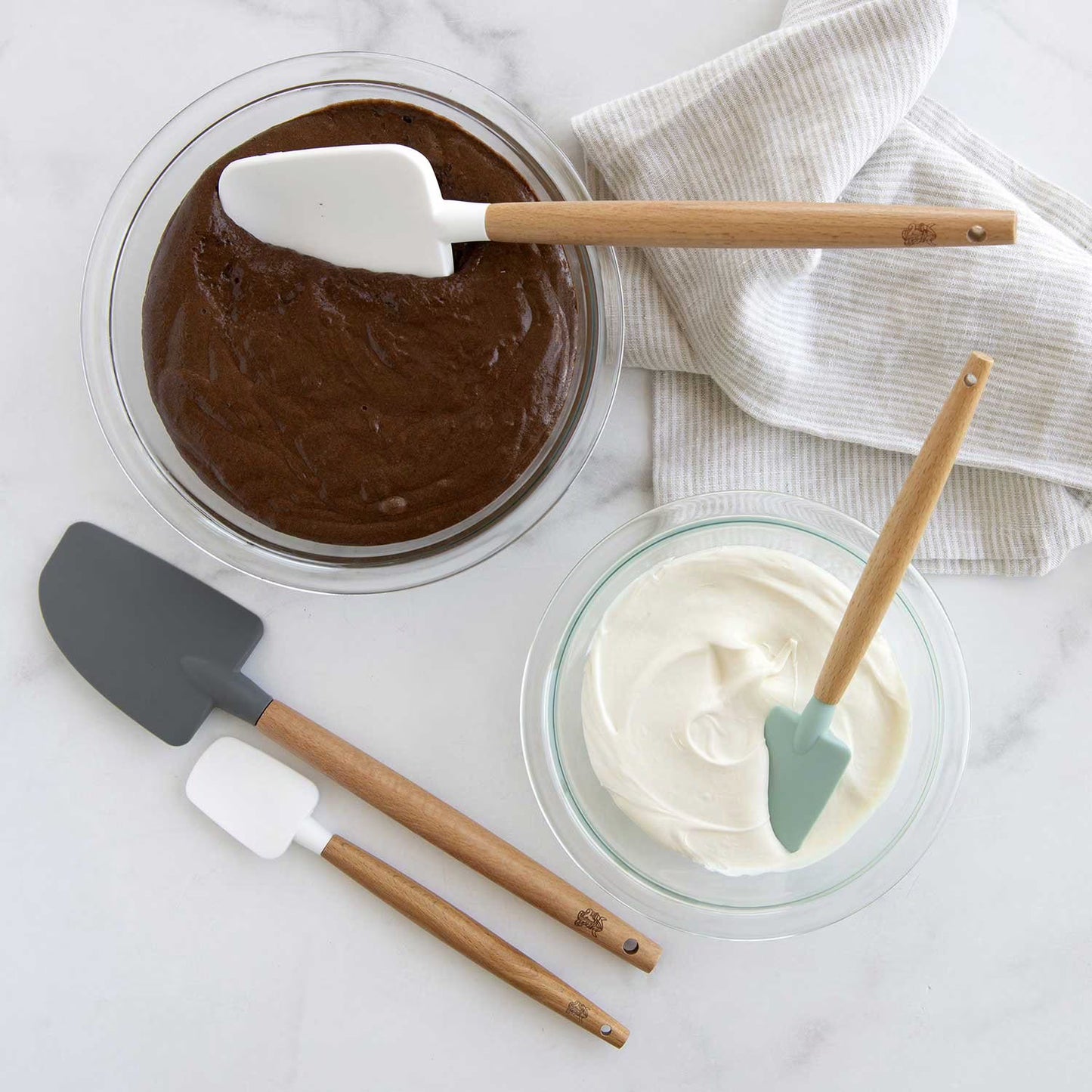 4-Pack Spatulas, Large and Small