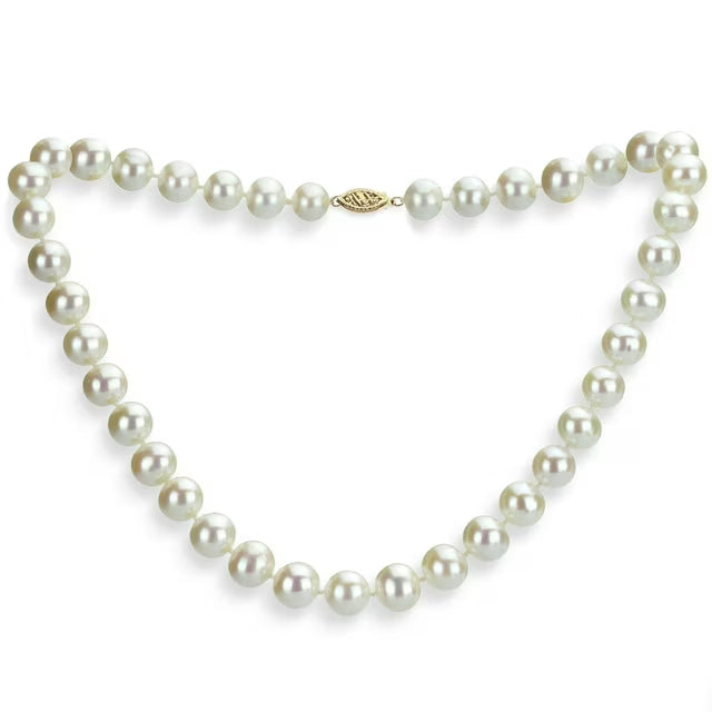 11-12mm Pearl Station Necklace and Stud Earring Set