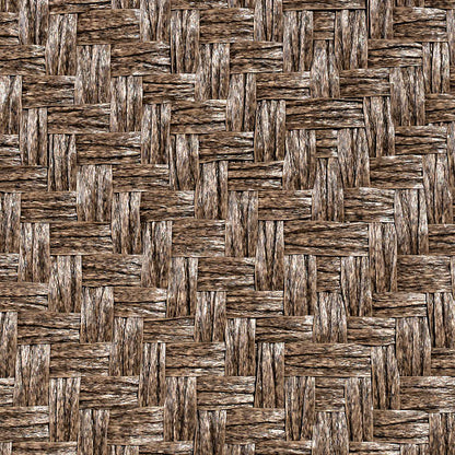 Seagrass Woven Chaise Lounge with Wheels, 2-pack
