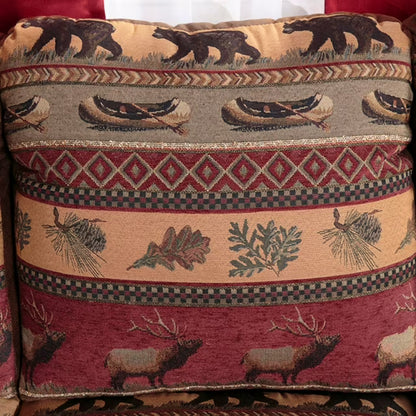 Sierra Mountain Lodge Inspired Tapestry Sofa