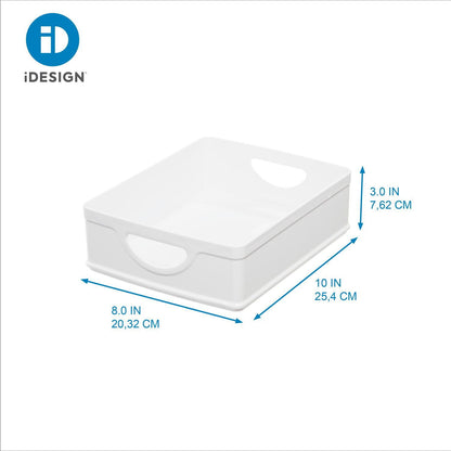 iDesign 9-Piece Recycled White Stacking Kitchen and Pantry Storage Set