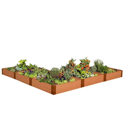 Classic Sienna Raised Garden Bed 'L' Shaped 12' x 12' x 11"