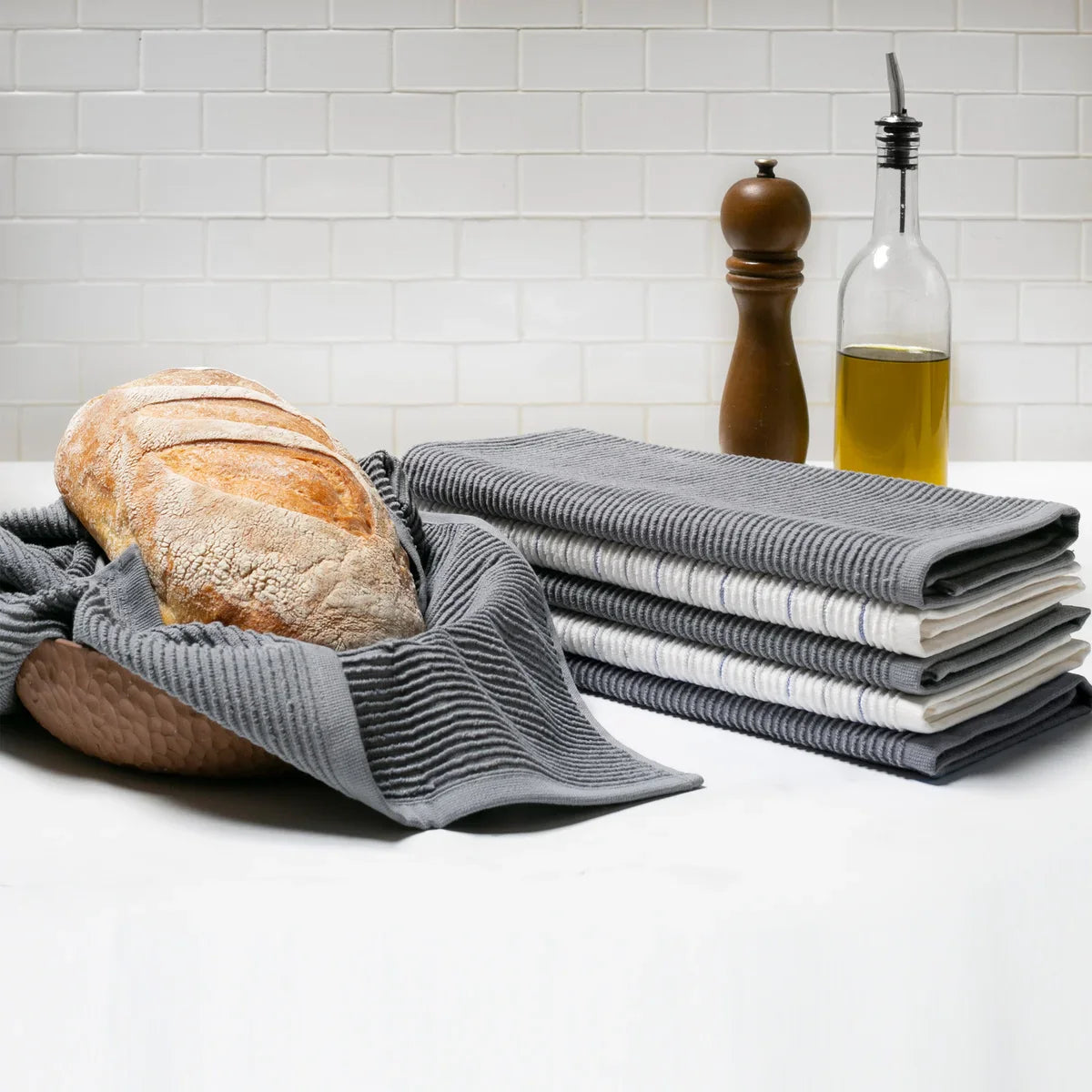 Turkish Cotton 6-piece Kitchen Towel Set