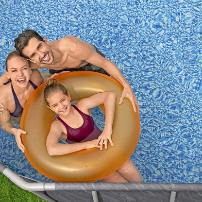 Above Ground Oval Shaped Pool Set