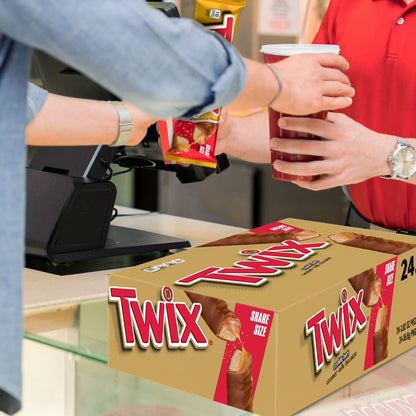 Twix Caramel Cookie Chocolate Candy Bars, 3.02 oz., 24 pk.