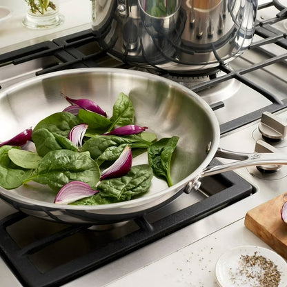 11-Piece Stainless Steel Tri-Ply Clad Cookware Set