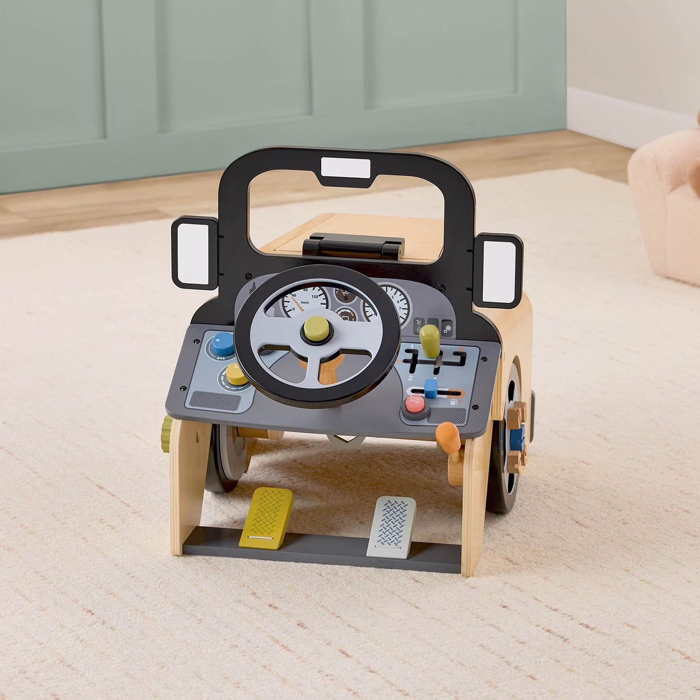 Wooden Car Mechanic Playset