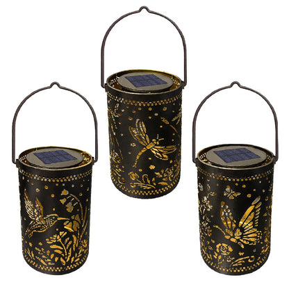 Forest Trio Solar Lanterns, 3-Pack