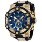 Men's Bolt Quartz 52mm Gold Tone Stainless Steel & Black Silicone