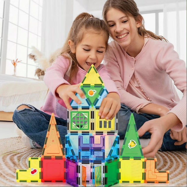 PicassoTiles Magnetic Tile Set, 240pc.