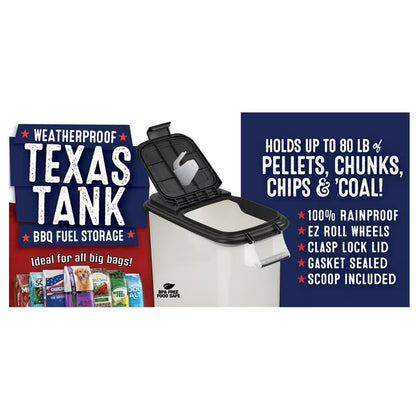 Texas Tank Weatherproof Storage Container, 80 qt.