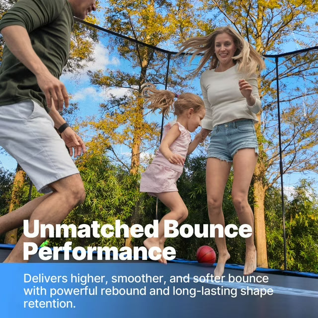 12' Heavy Duty Springless Trampoline with Basketball Set