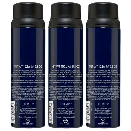 Eternity for Men Spray, 5.4 fl oz, 3 pk