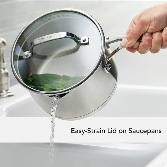 3-Ply Base Stainless Steel 11-Piece Cookware Set