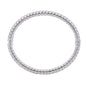 Italian Diamond Cut Hinged Snake Bangle in Sterling Silver