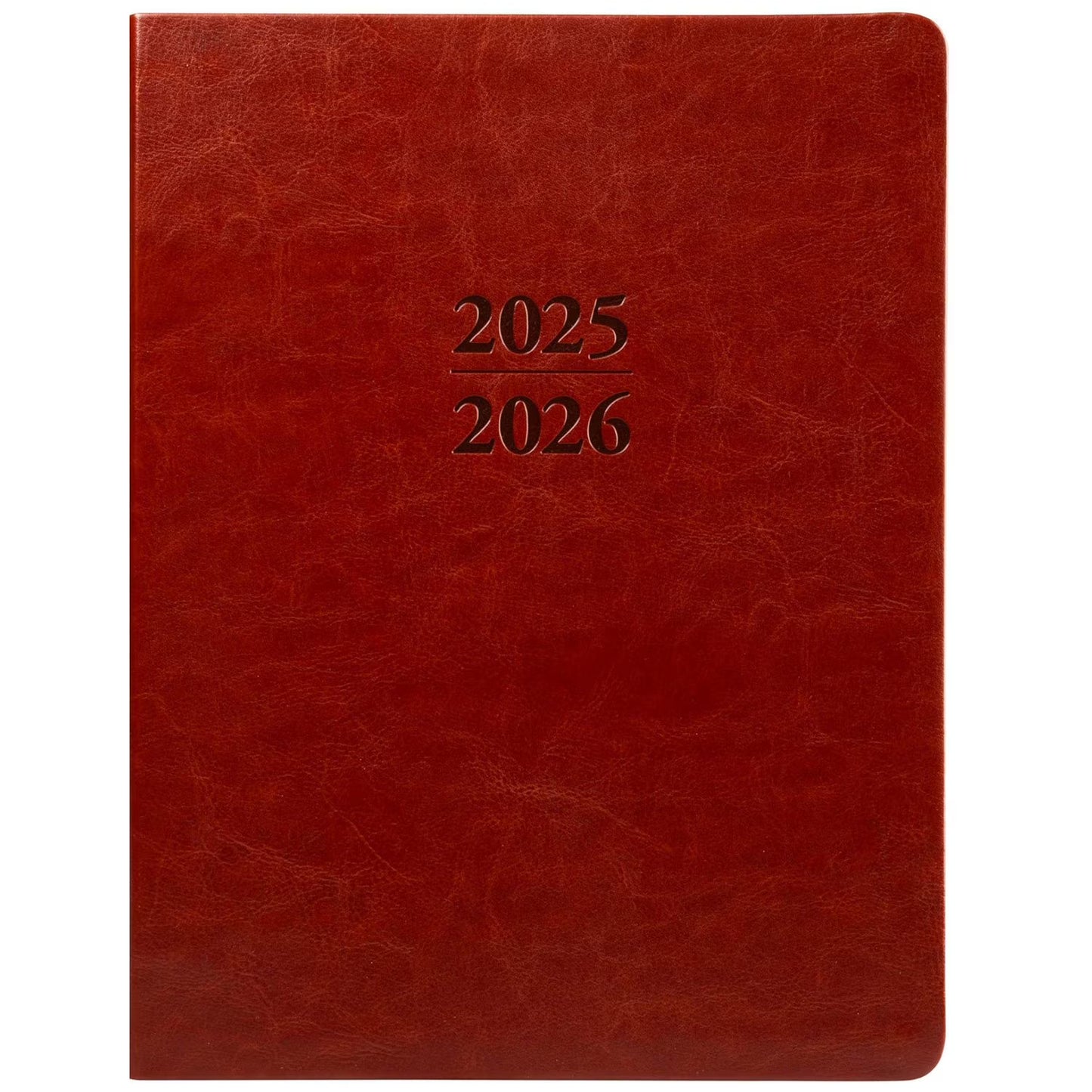 Large Brown 18-Month 2026 Planner, Spiral Bound