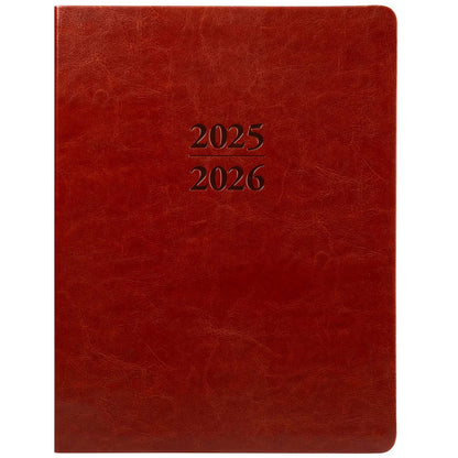 Large Brown 18-Month 2026 Planner, Spiral Bound