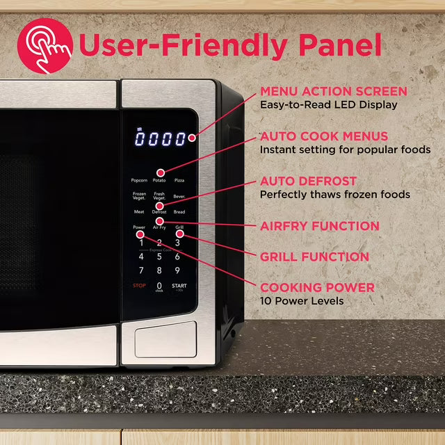 3-in-1 1.1 cu. ft. Countertop Microwave Oven, Air Fryer