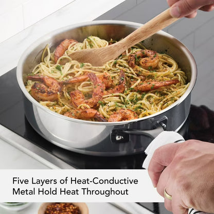 5-Ply Clad Stainless Steel 9-Piece Cookware Set