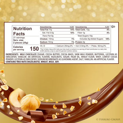 Ferrero Rocher Premium Milk Chocolate Hazelnut, 48 ct.