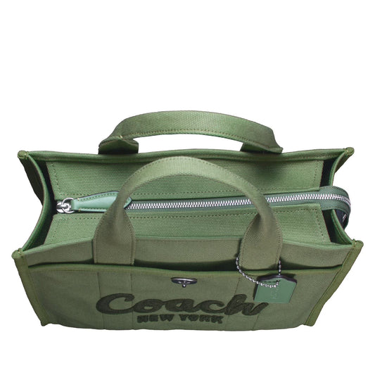 Canvas Cargo Tote Bag, Soft Green
