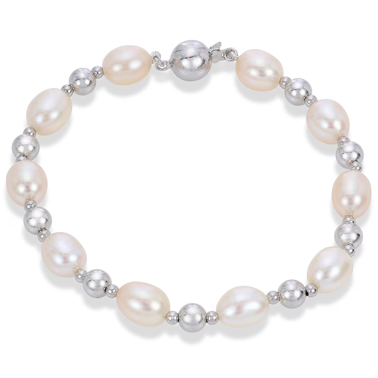 Freshwater Cultured Pearl 3 Piece Set in Sterling Silver