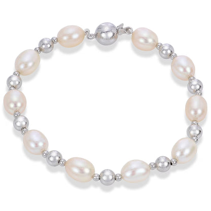 Freshwater Cultured Pearl 3 Piece Set in Sterling Silver