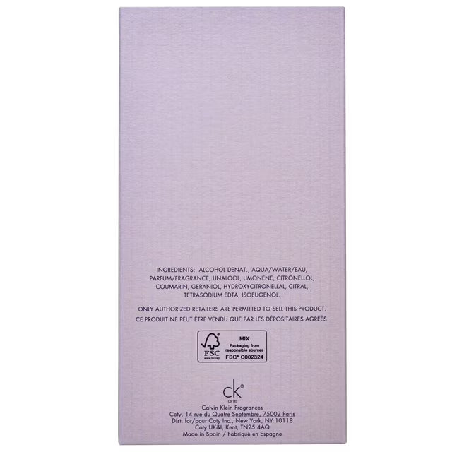 Calvin Klein CK ONE Eau de Toilette, 6.7 fl oz
