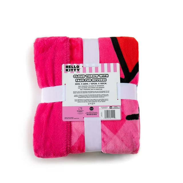 "Rainy Day Kitty" 50" x 60" Cloud Faux Fur Throw